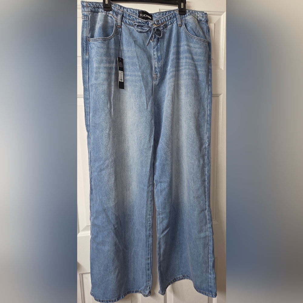 Loose Fitting Vintage Front Tie Jeans NWT